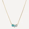 Suzanne Kalan Necklaces|Necklaces^14ct Gold Topaz Mini Bar Pendant Necklace