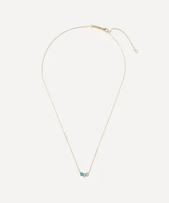 Suzanne Kalan Necklaces|Necklaces^14ct Gold Topaz Mini Bar Pendant Necklace