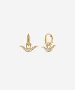 Dinny Hall Charms & Pendants^9ct Gold Toro Diamond Drop Earrings