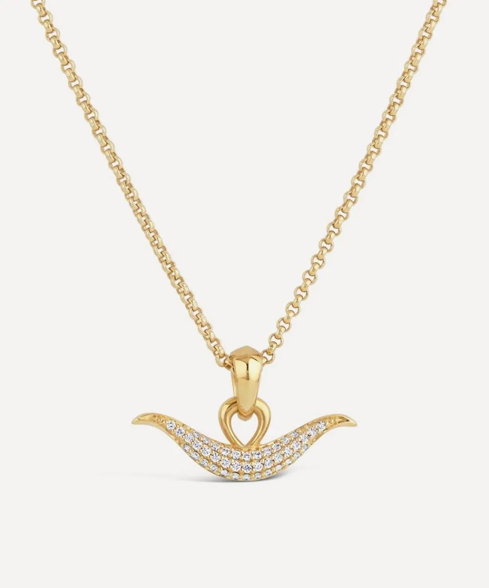 Dinny Hall Charms & Pendants^9ct Gold Toro Diamond Pendant Necklace
