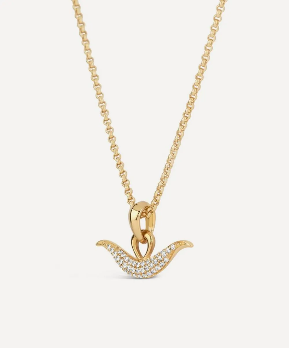 Dinny Hall Charms & Pendants^9ct Gold Toro Diamond Pendant Necklace