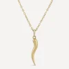 Dinny Hall Charms & Pendants^9ct Gold Toro Horn Pendant Necklace