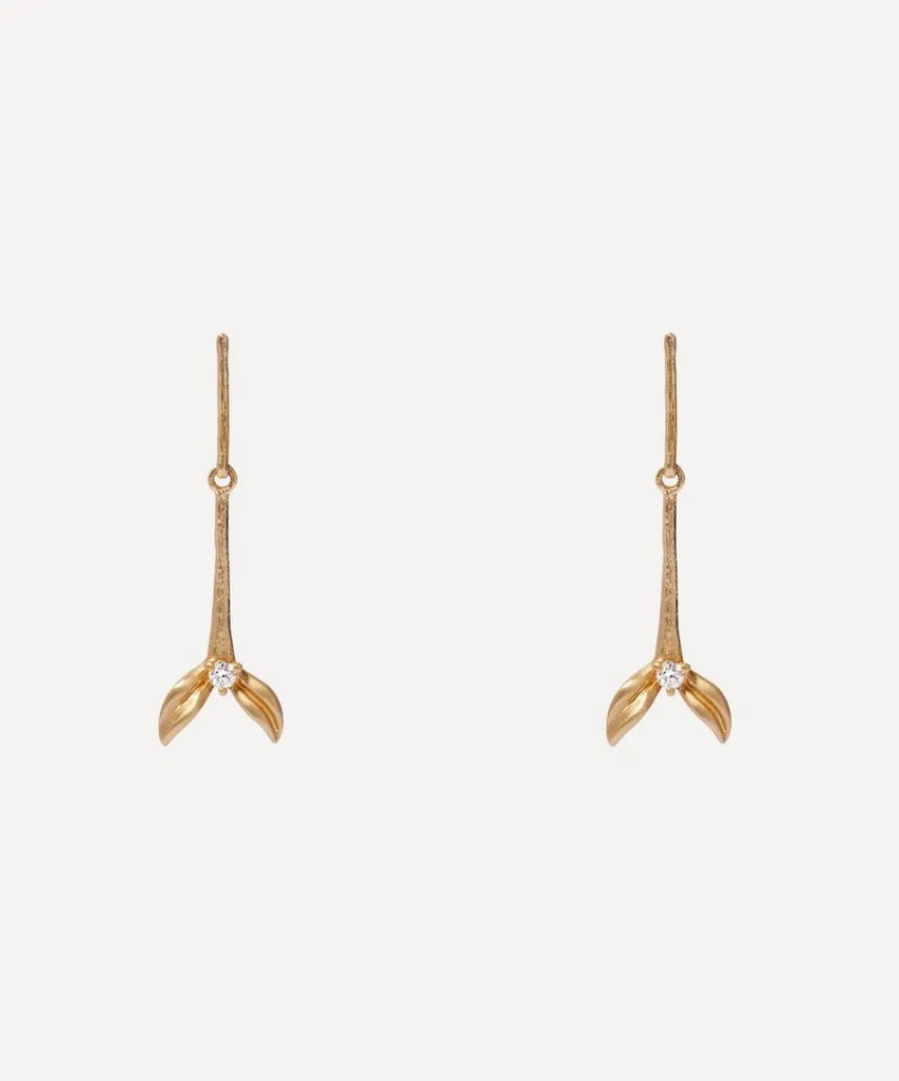Annoushka Earrings|Earrings^18ct Gold Tulip Diamond Drop Earrings