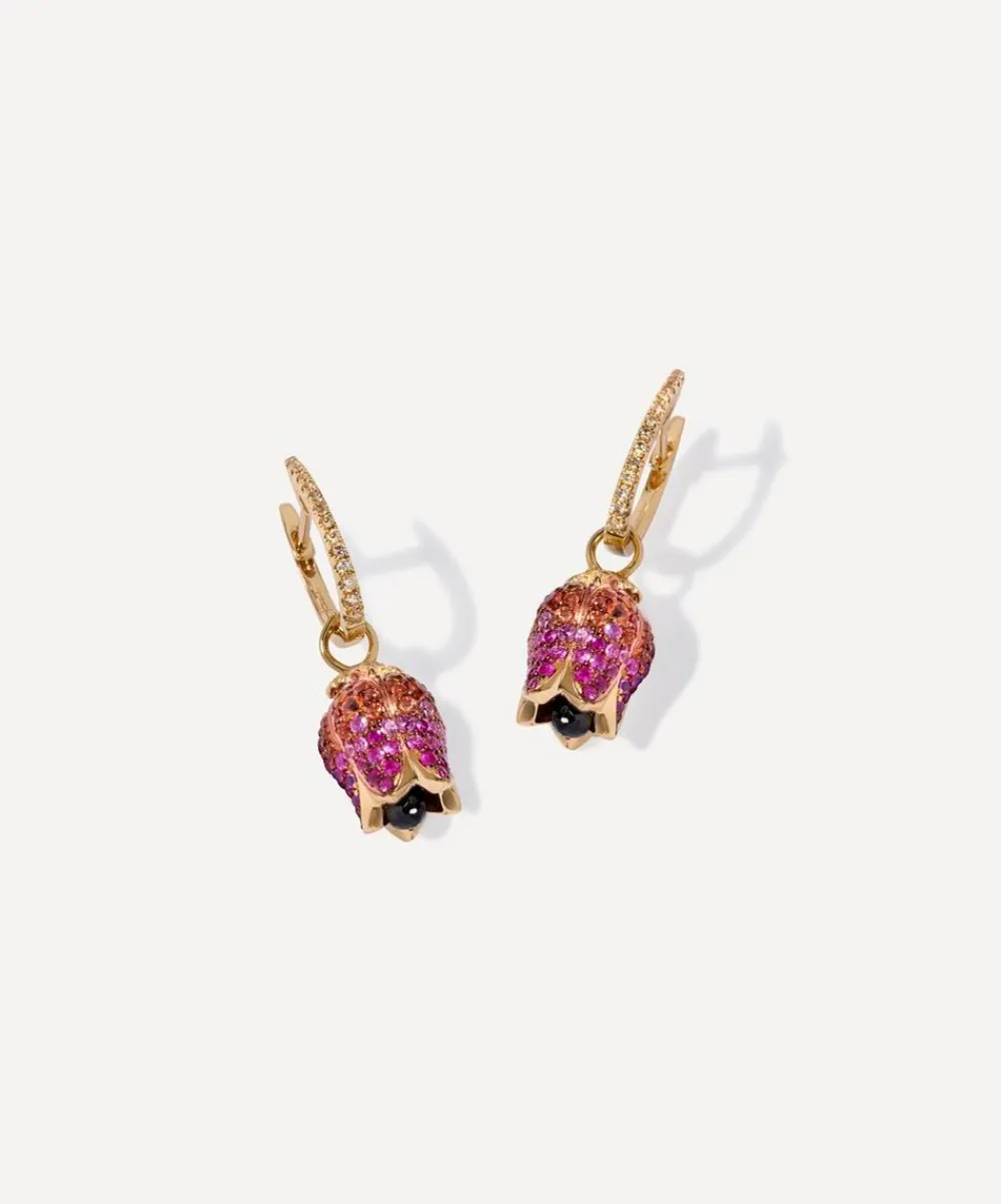Annoushka Earrings|Earrings^18ct Gold Tulip Diamond Hoop Earrings