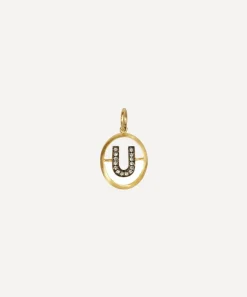 Annoushka Charms & Pendants|Charms & Pendants^18ct Gold U Diamond Initial Pendant