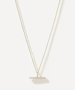 Otiumberg Necklaces^9ct Gold Vestige Diamond Toggle Pendant Necklace
