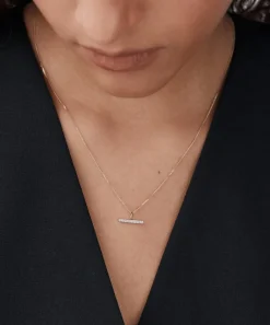 Otiumberg Necklaces^9ct Gold Vestige Diamond Toggle Pendant Necklace