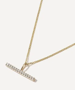 Otiumberg Necklaces^9ct Gold Vestige Diamond Toggle Pendant Necklace