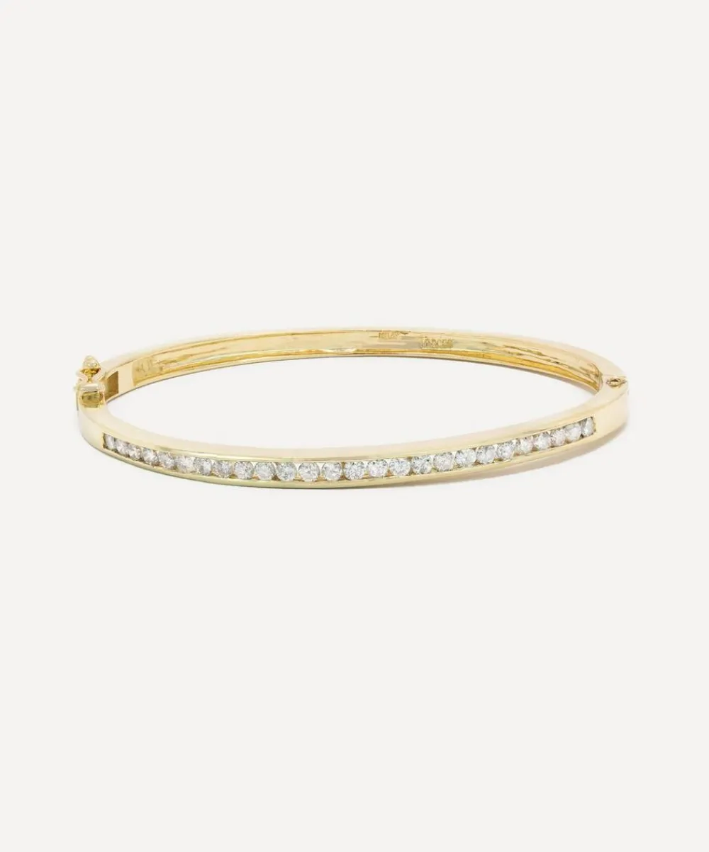Kojis Bracelets|Bracelets^14ct Gold Vintage Diamond Bangle Bracelet