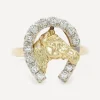 Kojis Rings|Rings^14ct Gold Vintage Diamond Horseshoe Ring