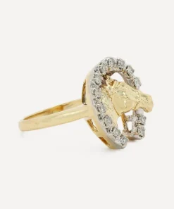 Kojis Rings|Rings^14ct Gold Vintage Diamond Horseshoe Ring