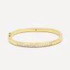 Kojis Bracelets|Bracelets^18ct Gold Vintage Step-Cut Diamond Bangle Bracelet
