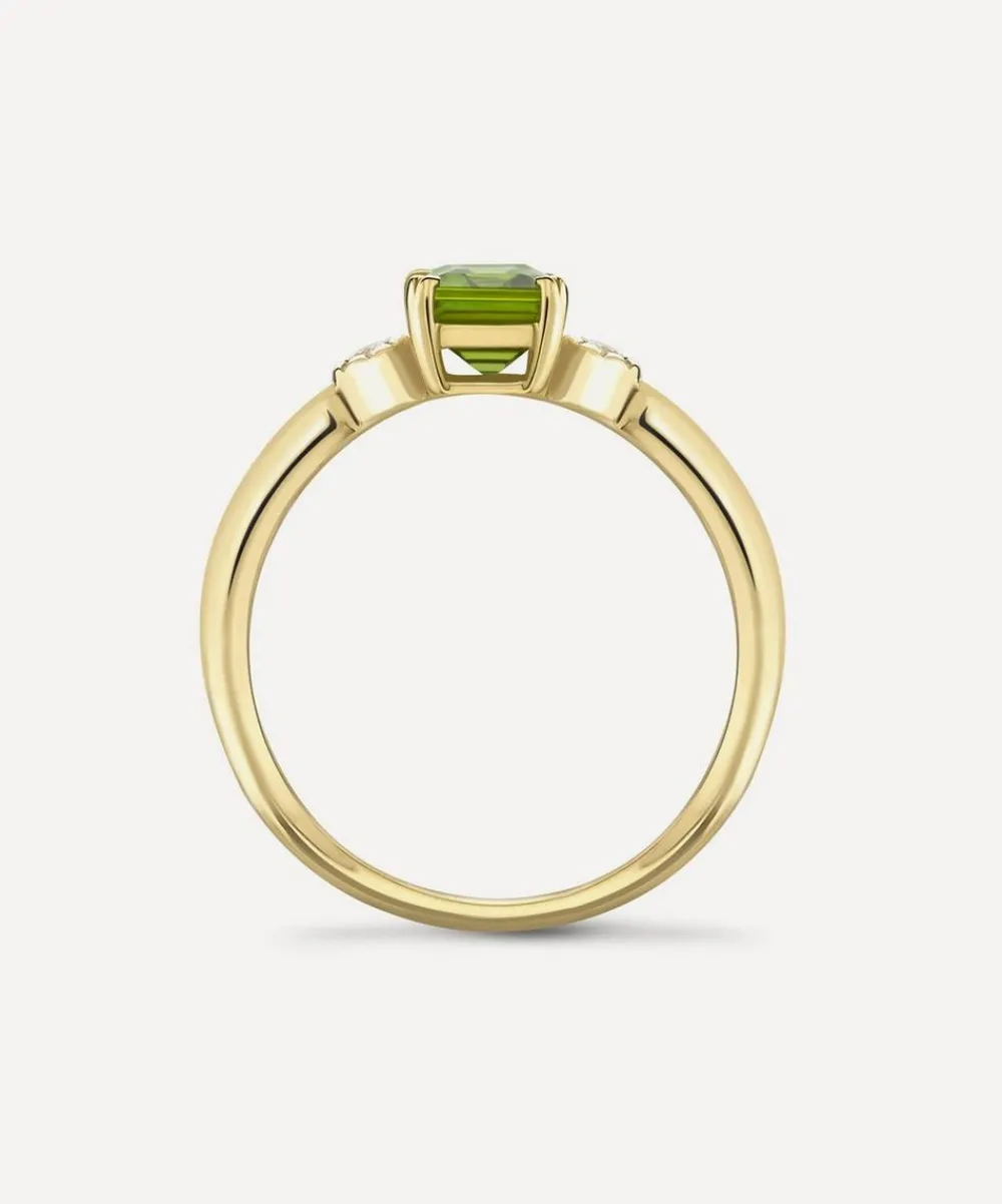 Dinny Hall Rings^14ct Gold Violet Tourmaline and Diamond Ring