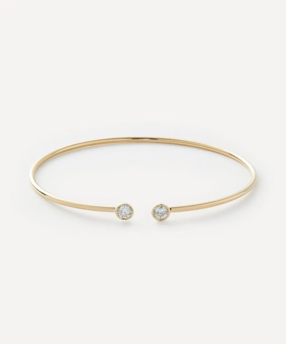 Liberty Bracelets|Bracelets^18ct Gold Voti Diamond Cuff Bracelet