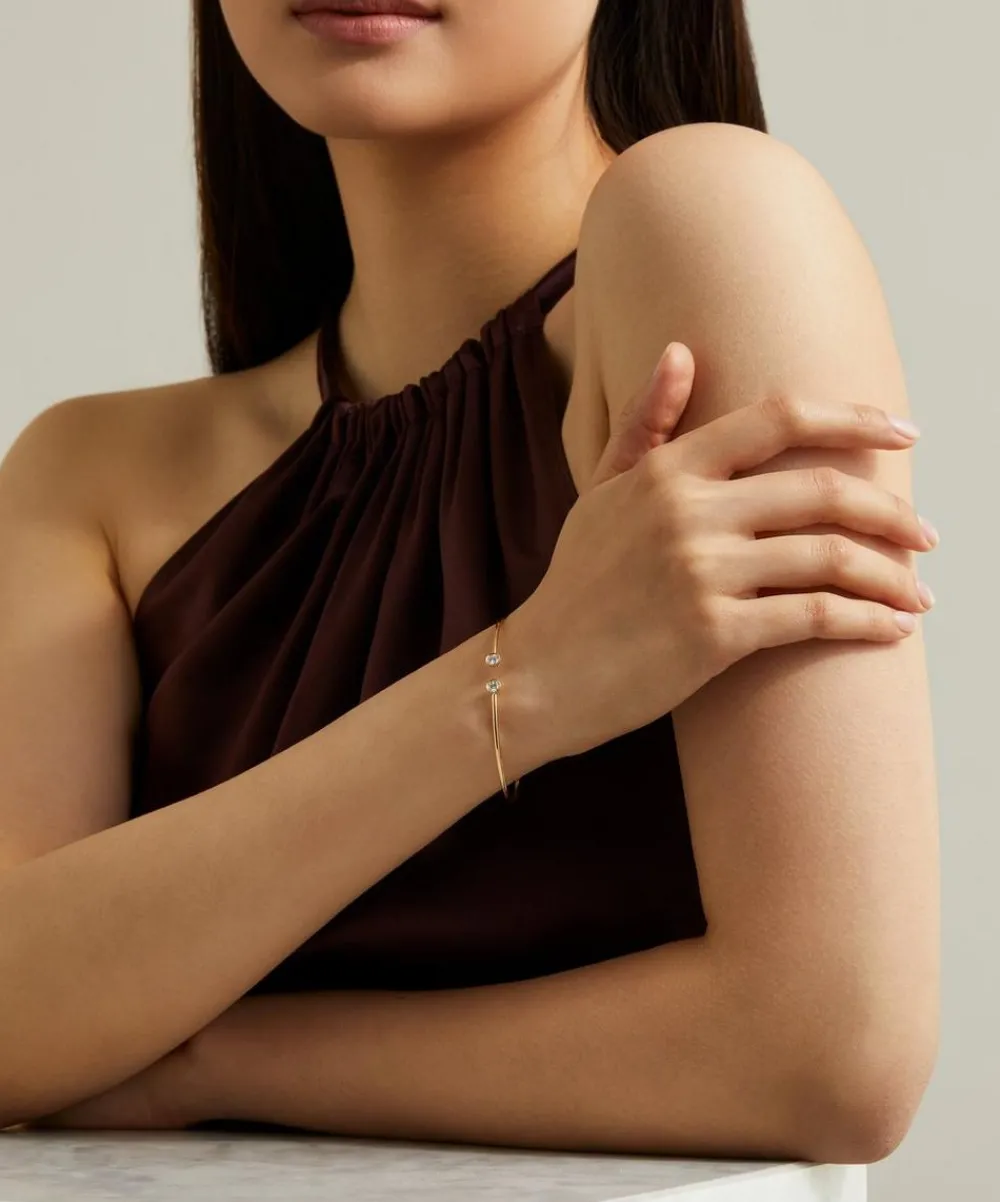 Liberty Bracelets|Bracelets^18ct Gold Voti Diamond Cuff Bracelet
