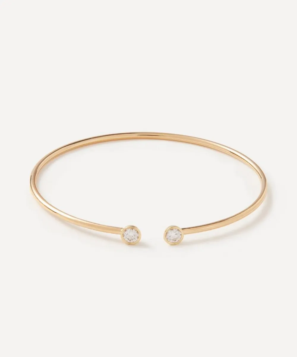 Liberty Bracelets|Bracelets^18ct Gold Voti Diamond Cuff Bracelet