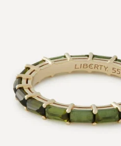 Liberty Rings|Rings^9ct Gold Waterfall Green Tourmaline Ring