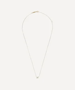 Suzanne Kalan Necklaces|Necklaces^14ct Gold White Baguette Trio Pendant Necklace