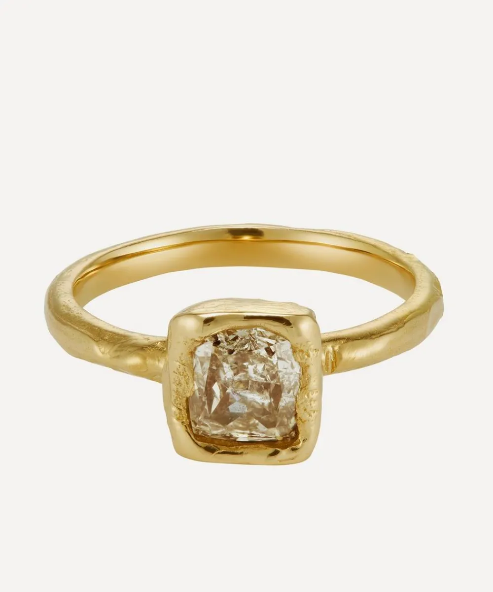 Ellis Mhairi Cameron Rings|Rings^14ct Gold White Cushion Diamond Engagement Ring