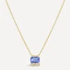 Dinny Hall Charms & Pendants|Charms & Pendants^14ct Gold Wildflower Betony Tanzanite and Diamond Pendant Necklace