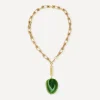 By Alona Necklaces^18ct Gold-Plated Alexandria Green Agate Lariat Necklace