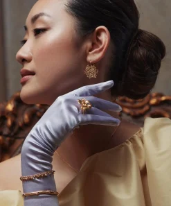 Alex Monroe Rings^22ct Gold-Plated Apple Blossom Cocktail Ring