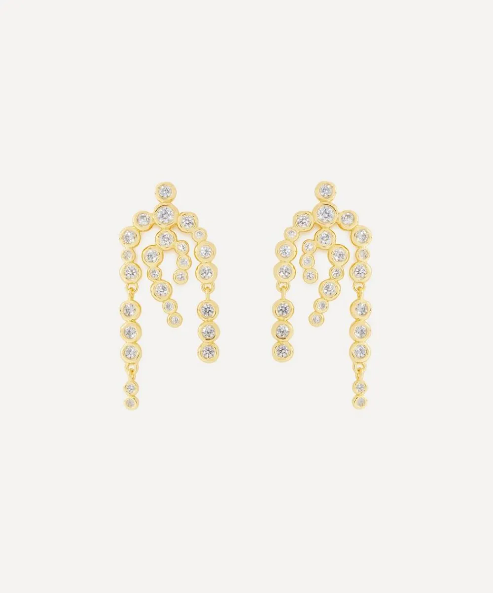 Alexis Bittar Earrings^14ct Gold-Plated Asterales Chandelier Drop Earrings