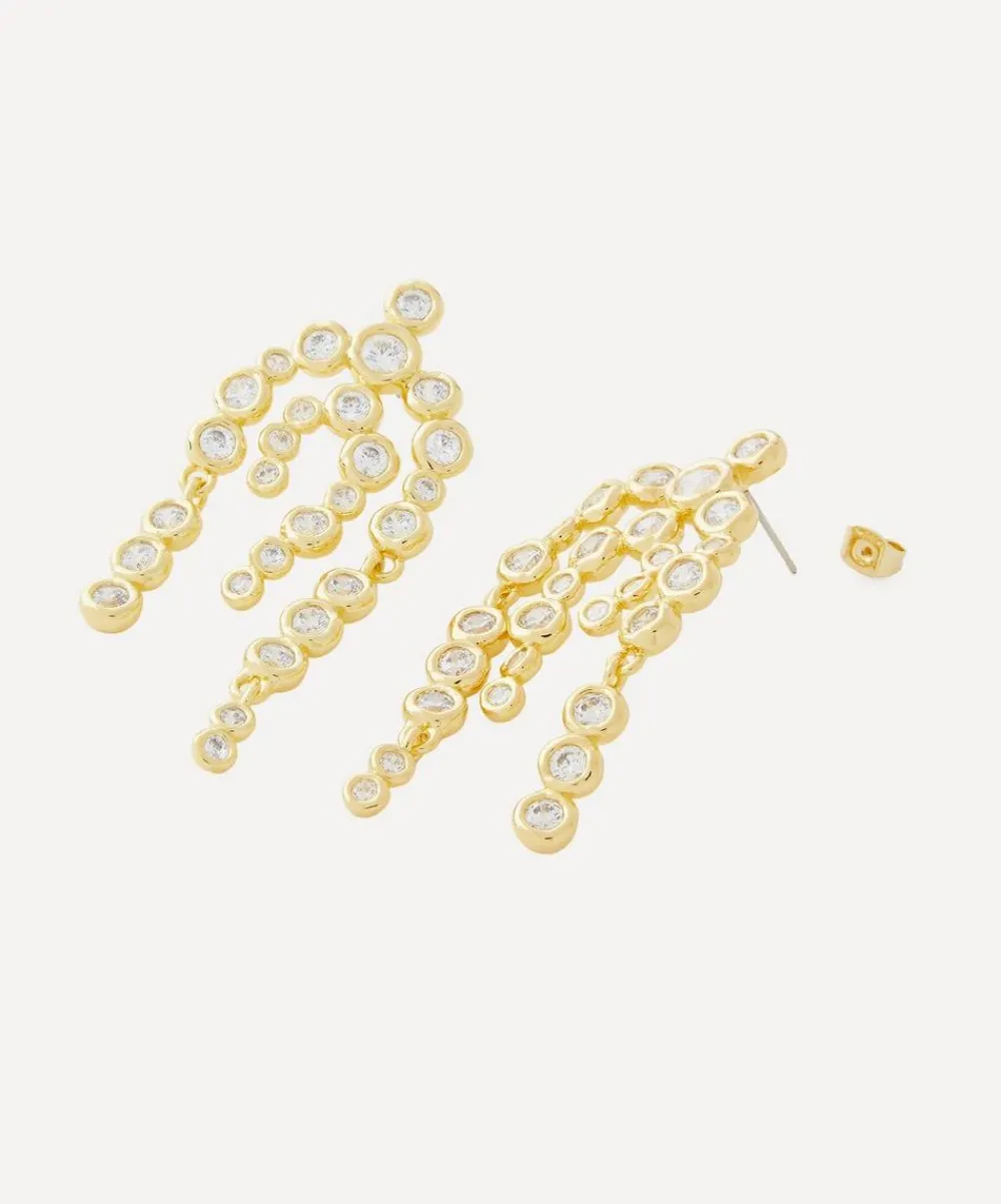 Alexis Bittar Earrings^14ct Gold-Plated Asterales Chandelier Drop Earrings