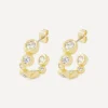 Alexis Bittar Earrings^14ct Gold-Plated Asterales Hoop Earrings