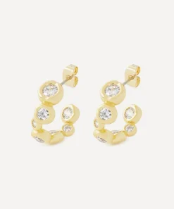 Alexis Bittar Earrings^14ct Gold-Plated Asterales Hoop Earrings