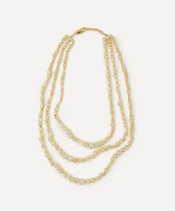 Alexis Bittar Necklaces^14ct Gold-Plated Asterales Layered Bib Necklace