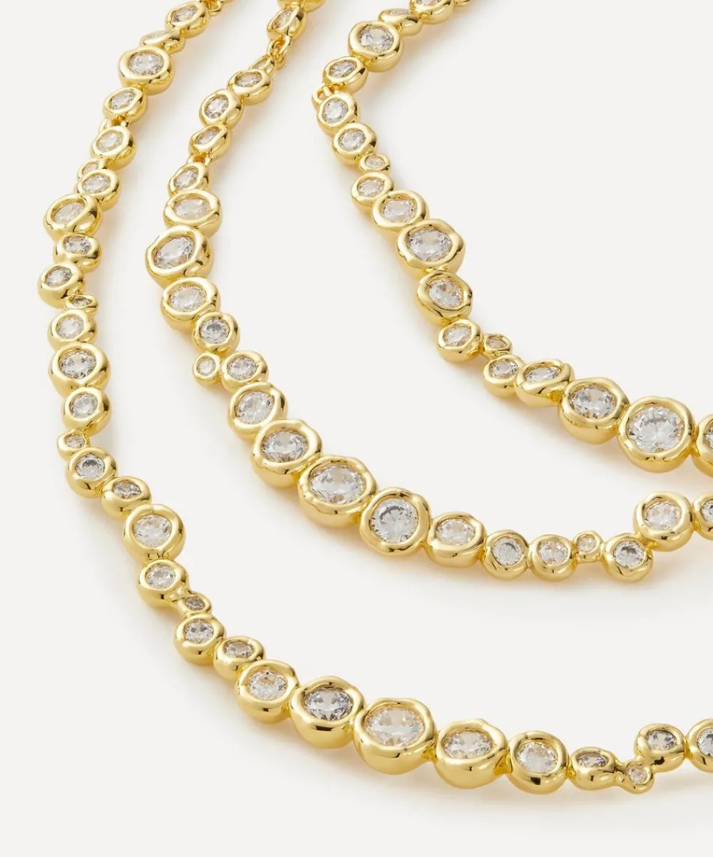 Alexis Bittar Necklaces^14ct Gold-Plated Asterales Layered Bib Necklace