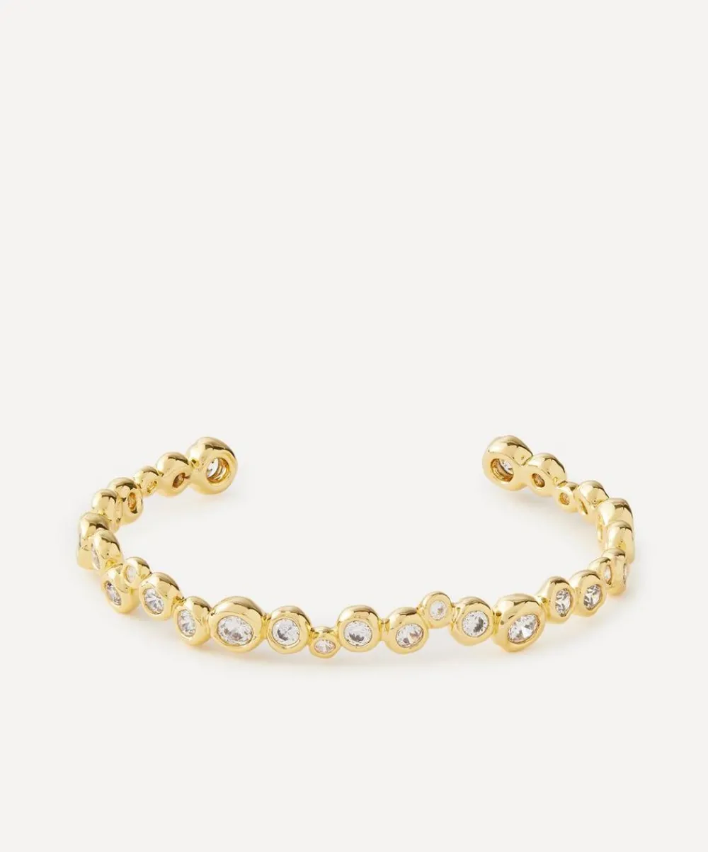 Alexis Bittar Bracelets^14ct Gold-Plated Asterales Skinny Cuff Bracelet