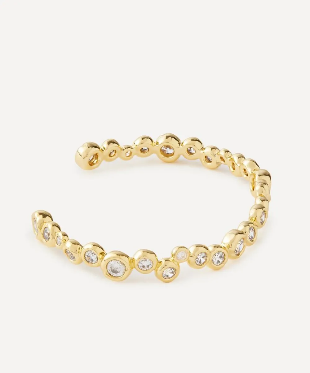 Alexis Bittar Bracelets^14ct Gold-Plated Asterales Skinny Cuff Bracelet