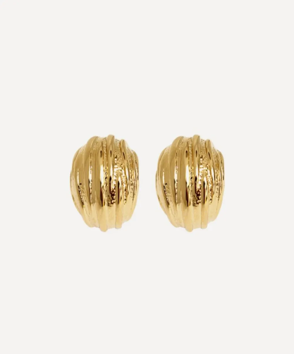 By Alona Earrings^18ct Gold-Plated Athena Clip-On Earrings