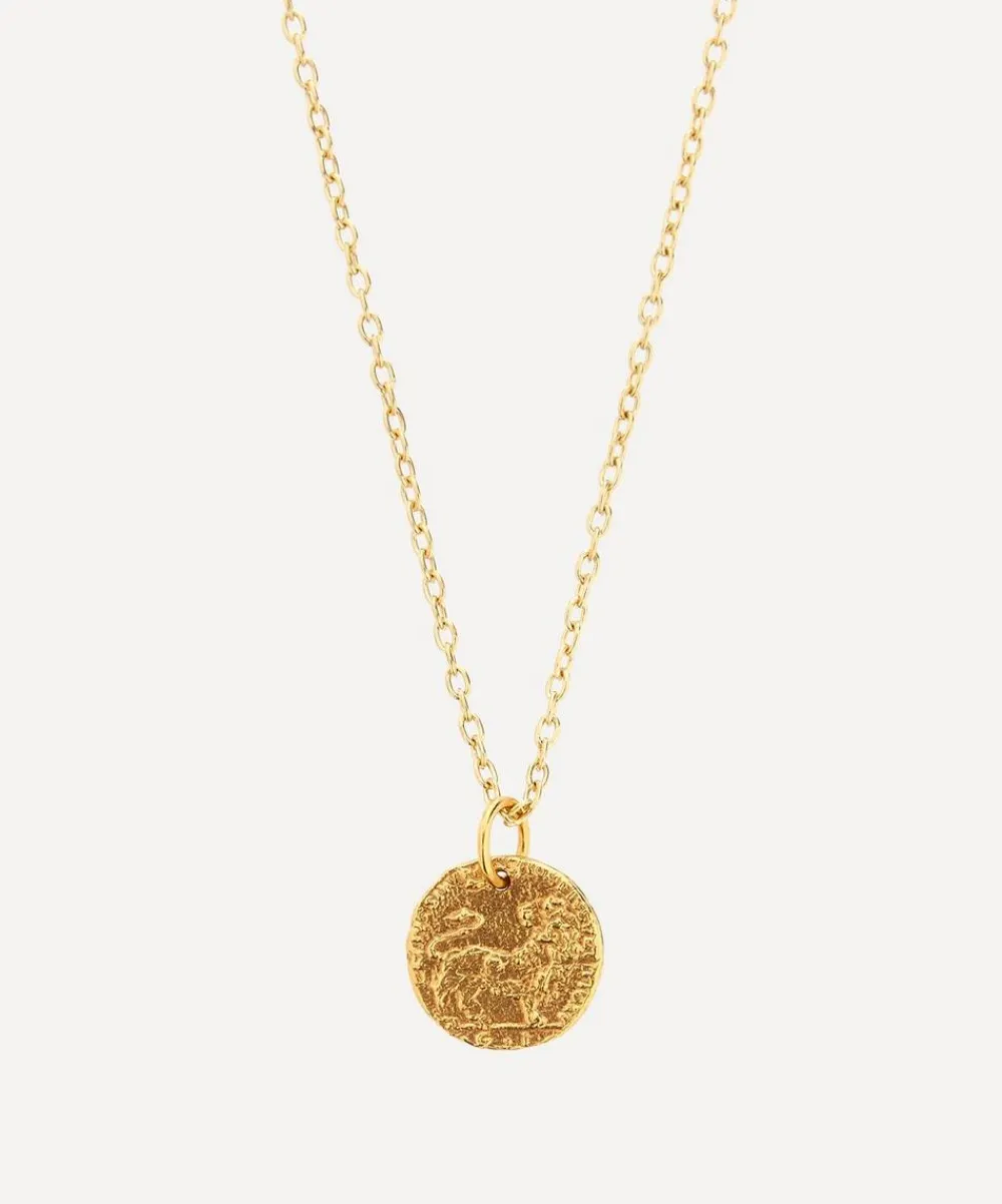 Alighieri Necklaces^24ct Gold-Plated Baby Lion Cub Pendant Necklace