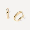 PDPAOLA Earrings^18ct Gold-Plated Becca Hoop Earrings