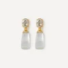 Alexis Bittar Earrings^14ct Gold-Plated Bonbon Crystal Lucite Teardrop Earrings