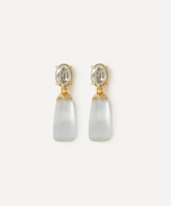 Alexis Bittar Earrings^14ct Gold-Plated Bonbon Crystal Lucite Teardrop Earrings