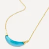 Alexis Bittar Necklaces^14ct Gold-Plated Capped Crescent Lucite Pendant Necklace