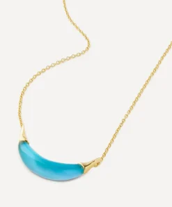 Alexis Bittar Necklaces^14ct Gold-Plated Capped Crescent Lucite Pendant Necklace