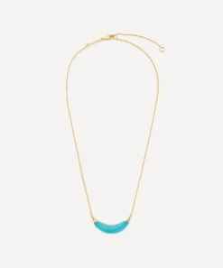 Alexis Bittar Necklaces^14ct Gold-Plated Capped Crescent Lucite Pendant Necklace