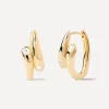 PDPAOLA Earrings^18ct Gold-Plated Caramelle Hoop Earrings