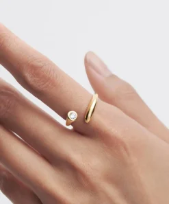 PDPAOLA Rings^18ct Gold-Plated Caramelle Ring
