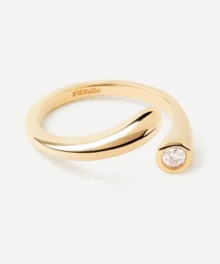 PDPAOLA Rings^18ct Gold-Plated Caramelle Ring