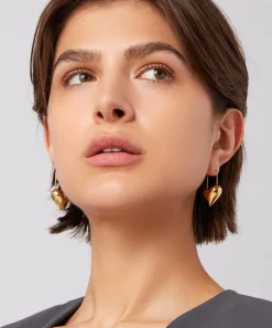 JENNY BIRD Earrings|Earrings^14ct Gold-Plated Celeste Heart Drop Earrings