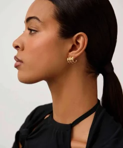 Missoma Earrings|Earrings^18ct Gold-Plated Chubby Triple Small Hoop Earrings