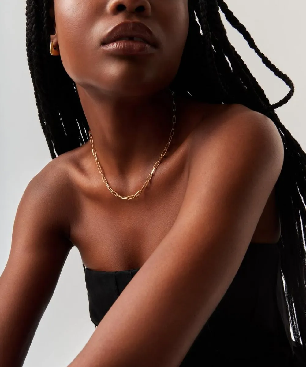 Missoma Necklaces^18ct Gold-Plated Classic Mini Paperclip Chain Necklace