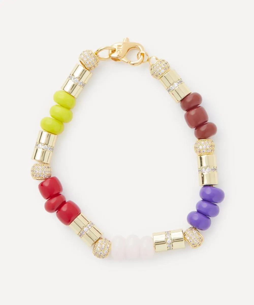 Martha Calvo Bracelets^14ct Gold-Plated Colore Bead Bracelet