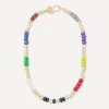 Martha Calvo Necklaces^14ct Gold-Plated Colore Bead Necklace